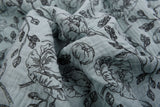 Cotton Double Gauze Vintage Floral Print