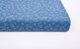 Doodle Petals Print - Washed Cotton Denim Chambray Fabric-20999