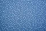 Doodle Petals Print - Washed Cotton Denim Chambray Fabric-20999