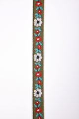 20mm Floral Boho Pattern Woven Webbing Trim