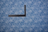 Lace Swirl Print - Washed Cotton Denim Chambray Fabric-20998