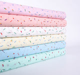 Cotton Lawn Dobby Doodle Dance Print Fabric