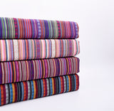 Tissu ethnique mexicain, tissu traditionnel, tissu Cambaya. Tissu mexicain authentique, Tela Mexicana, tissu bohème rayé.