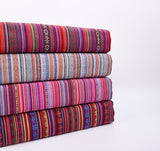 Tissu ethnique mexicain, tissu traditionnel, tissu Cambaya. Tissu mexicain authentique, Tela Mexicana, tissu bohème rayé.