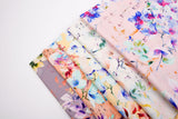 Bamboo Viscose Blend Stretch Woven Fabric – Summer Orchard Floral Print- 7068/0621
