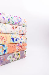 Bamboo Viscose Blend Stretch Woven Fabric – Summer Orchard Floral Print- 7068/0621