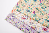 Bamboo Viscose Blend Stretch Woven Fabric – Dandelion & Wildflower Print- 7068/9575