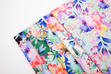Bamboo Viscose Blend Stretch Woven Fabric – Intricate Multicoloured Floral Print- 7068/7363