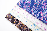 Bamboo Viscose Blend Stretch Woven Fabric – Vertical Vine Stripe Print- 7068/9128
