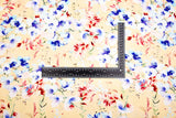 Bamboo Viscose Blend Stretch Woven Fabric – Summer Orchard Floral Print- 7068/0621