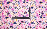 Bamboo Viscose Blend Stretch Woven Fabric – Mixed Botanical Sprigs Print - 7068/0265
