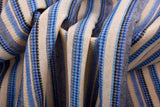 Linen Ticking Stripe Primitive Style Yarn Dyed Blended Fabric
