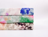23 Momme Stretch Bamboo Silk Blend Fabric – Watercolor Tie-Dye Print - 7247
