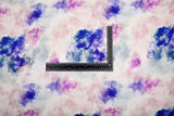 23 Momme Stretch Bamboo Silk Blend Fabric – Watercolor Tie-Dye Print - 7247
