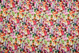 23 Momme Stretch Bamboo Silk Blend Fabric – Artistic Terrazzo Abstract Print - 7247