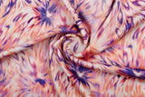 23 Momme Stretch Bamboo Silk Blend Fabric – Kaleidoscope Floral Watercolor Print - 7247