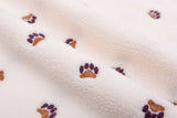 Embroidered Plush Sherpa Fleece Fabric -8055