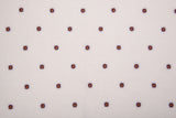 Embroidered Plush Sherpa Fleece Fabric -8055