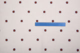Embroidered Plush Sherpa Fleece Fabric -8055