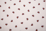 Embroidered Plush Sherpa Fleece Fabric -8055