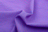 Premium Micro Seersucker Gingham Check Fabric -8153