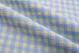 Premium Medium Seersucker Gingham Check Fabric – 8152