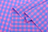 Premium Medium Seersucker Gingham Check Fabric – 8152