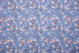 100% Cotton Loom Line+ Cherry Blossom & Kingfisher Print Fabric – 1600