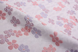 Silk Blend Midnight Daisy Meadow Brocade Jacquard Floral Textured Couture Fabric