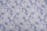 Silk Blend Midnight Daisy Meadow Brocade Jacquard Floral Textured Couture Fabric