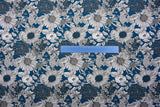 100% Cotton Loom Line Line Art Floral Print Fabric – 8342