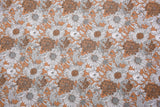 100% Cotton Loom Line Line Art Floral Print Fabric – 8342