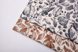 100% Cotton Loom Line Woodland Leaf & Berry Print Fabric - 8344