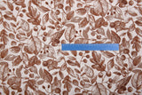 100% Cotton Loom Line Woodland Leaf & Berry Print Fabric - 8344