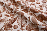 100% Cotton Loom Line Woodland Leaf & Berry Print Fabric - 8344