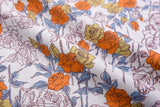 100% Cotton Loom Line Tonal Botanical Toile Print Fabric - 8398