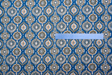100% Cotton Loom Line Medallion Block Print Fabric - 8295