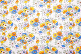 100% Cotton Loom Line Poppy-Flowered Anemone Pattern Print Fabric - 8380