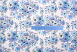 100% Cotton Loom Line Poppy-Flowered Anemone Pattern Print Fabric - 8380
