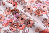 100% Cotton Loom Line Poppy-Flowered Anemone Pattern Print Fabric - 8380