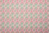 100% Cotton Loom Line Geometric Flora Mosaic Print Fabric – 8392