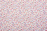 100% Cotton Loom Line Bell Bud Floral Pattern Print Fabric– 8366