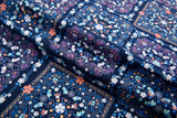 100% Cotton Loom Line Medallion Patchwork Pattern Print Fabric – 8364
