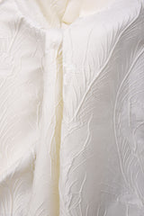 Luxury Bridal Brocade Jacquard Fabric – Structured Matte Wedding Dress & Couture Fabric - 8137