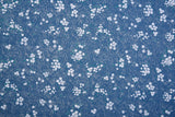 Allover Sprig Print - Washed Cotton Denim Chambray Fabric - 20996 - G.k Fashion Fabrics