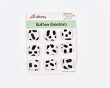 Animal Print Fabric Shank Buttons -10 - G.k Fashion Fabrics