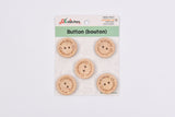 Bamboo Handmade Engraved Buttons – “Handmade with Love” - 23 - G.k Fashion Fabrics