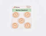 Bamboo Handmade Engraved Buttons – “Handmade with Love” - 23 - G.k Fashion Fabrics