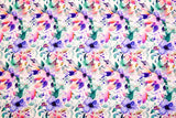 Bamboo Viscose Blend Stretch Woven Fabric – Artistic Abstract Wildflower Print- 7068/8869 - G.k Fashion Fabrics