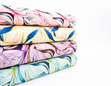 Bamboo Viscose Blend Stretch Woven Fabric – Illustrated Graphic Abstract Print- 7068/2880 - G.k Fashion Fabrics